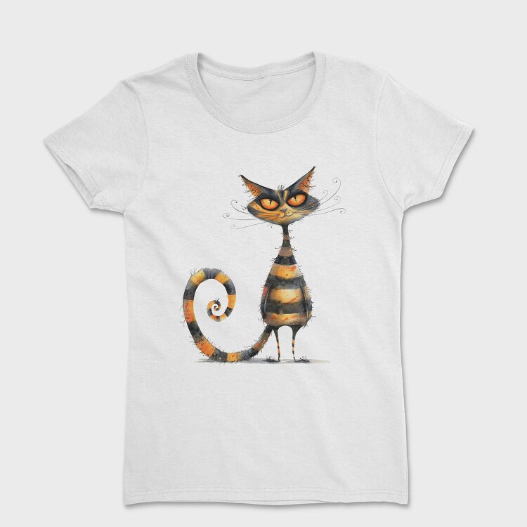 Quirky Cat Tail, Tricou Femei