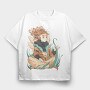 Cottagecore Elf Fantasy Night, Tricou Oversize Barbati (Unisex)
