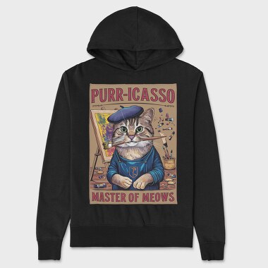 Purr Licasso, Hanorac Oversize Barbati (Unisex)