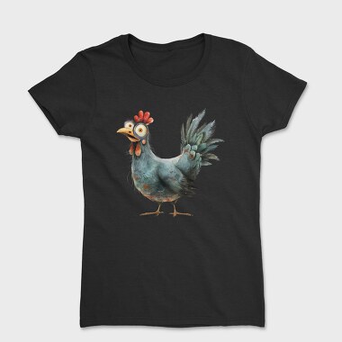 Quirky Chicken Feather, Tricou Femei