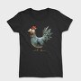 Quirky Chicken Feather, Tricou Femei