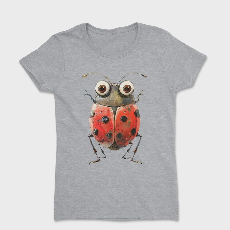 Quirky Ladybug Eyes, Tricou Femei