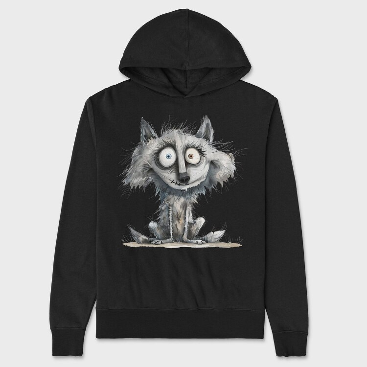 Raccoon Eyes Bright, Hanorac Oversize Barbati (Unisex)