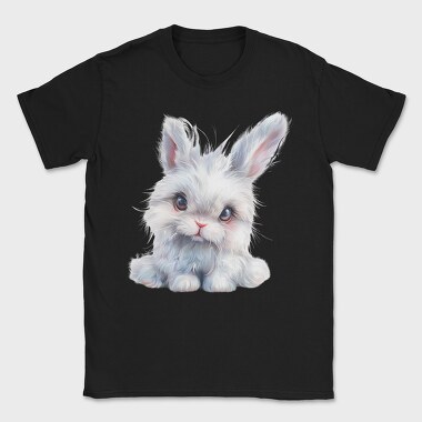 Rabbit Face Black, Tricou Barbati (Unisex)