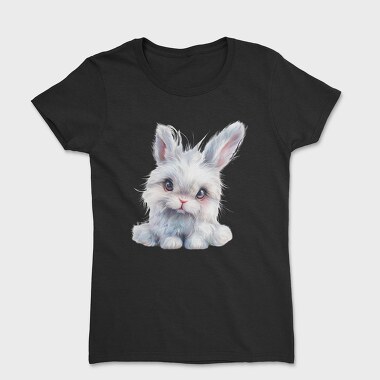 Rabbit Face Black, Tricou Femei