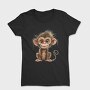 Quirky Monkey Face, Tricou Femei