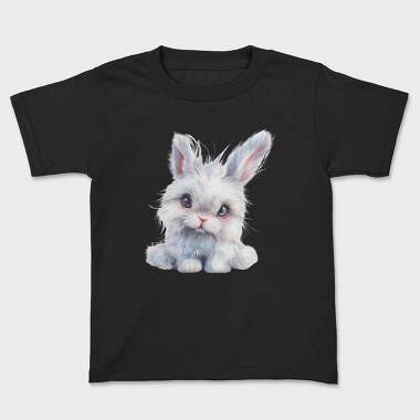 Rabbit Face Black, Tricou Copii