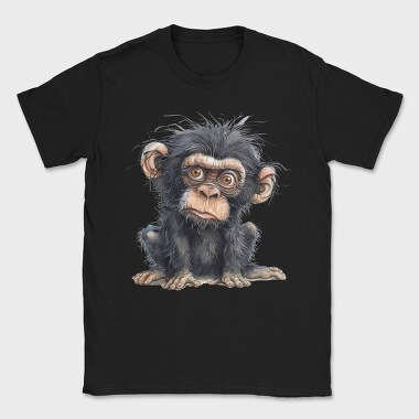 Quirky Chimp Face, Tricou Barbati (Unisex)