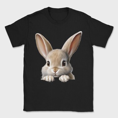 Rabbit Face Peeking, Tricou Barbati (Unisex)