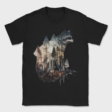 Raccoon Forest Symphony, Tricou Barbati (Unisex)