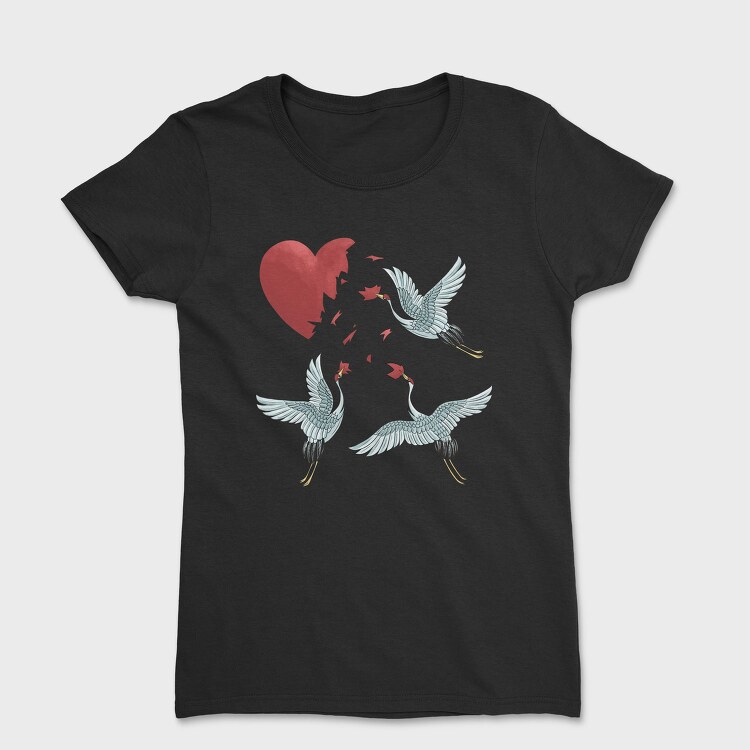 Crane Broken Heart, Tricou Femei