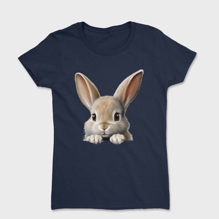 Rabbit Face Peeking, Tricou Femei