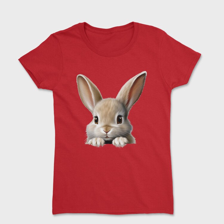 Rabbit Face Peeking, Tricou Femei