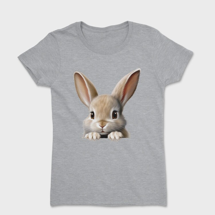 Rabbit Face Peeking, Tricou Femei
