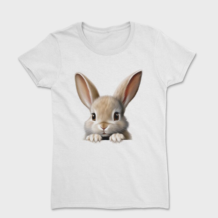 Rabbit Face Peeking, Tricou Femei