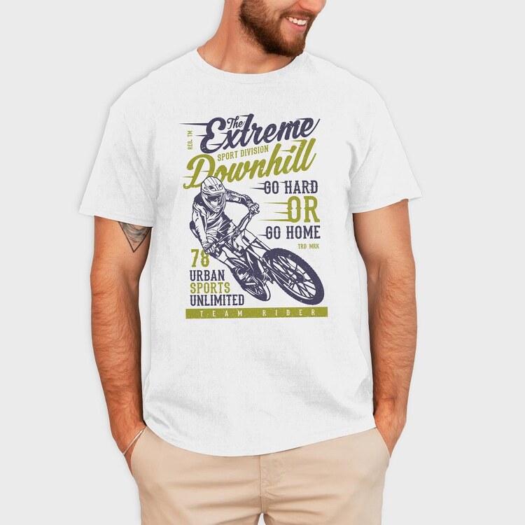 The Extreme Downhill, Tricou Barbati (Unisex)