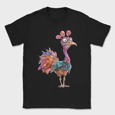 Quirky Purple Feathered Chicken, Tricou Barbati (Unisex)