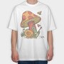 Cottagecore Snail, Tricou Oversize Barbati (Unisex)
