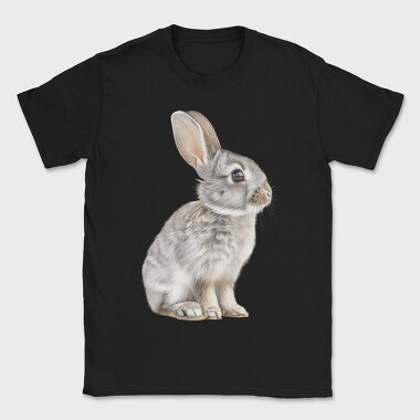 Rabbit Sitting Calm, Tricou Barbati (Unisex)