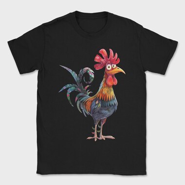 Quirky Rooster Feathers, Tricou Barbati (Unisex)