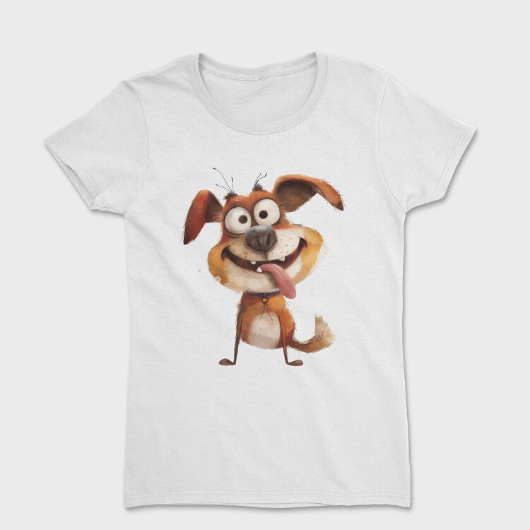 Quirky Dog Smile, Tricou Femei