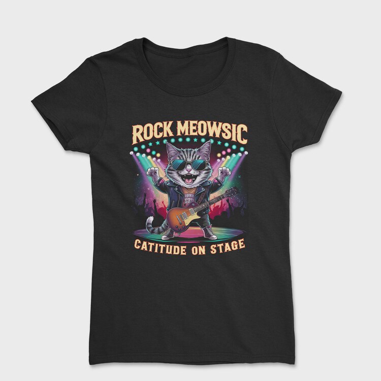 Rock Cat Rockstar, Tricou Femei