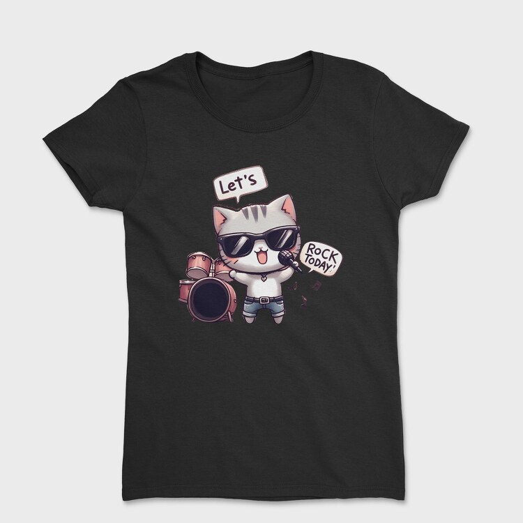 Rock Star Cat, Tricou Femei