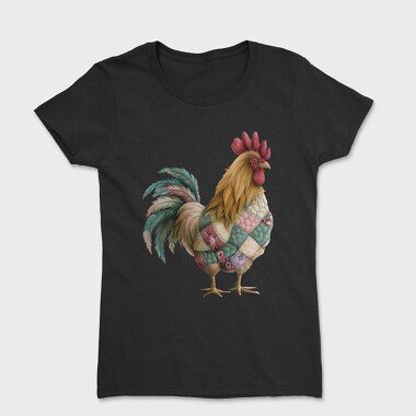 Rooster Patchwork Club, Tricou Femei