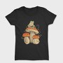 Cottagecore Mushroom Frog, Tricou Femei