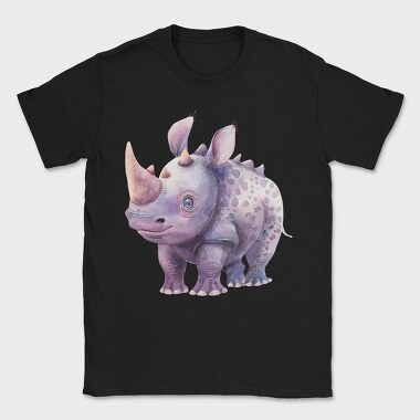 Rhino Purple Spots, Tricou Barbati (Unisex)