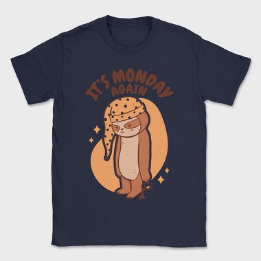 Monday Sloth Cartoon Monday Again, Tricou Barbati (Unisex)