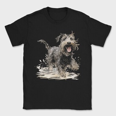 Russian Terrier Smile, Tricou Barbati (Unisex)