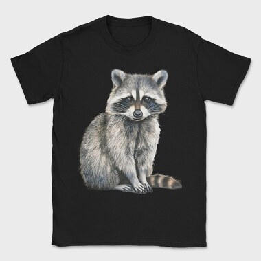 Raccoon Watercolor Clipart, Tricou Barbati (Unisex)