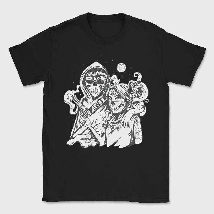 Couple Skeleton Costume, Tricou Barbati (Unisex)