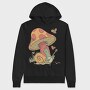 Cottagecore Snail, Hanorac Oversize Barbati (Unisex)