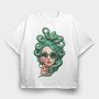 Modern Medusa With Sunglasses, Tricou Oversize Barbati (Unisex)