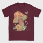 Cottagecore Snail, Tricou Barbati (Unisex)