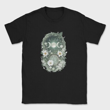 Moon And Flower Magic, Tricou Barbati (Unisex)