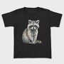 Raccoon Watercolor Clipart, Tricou Copii