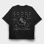 Cottage Skeleton, Tricou Oversize Barbati (Unisex)