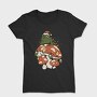 Cottagecore Christmas Frog, Tricou Femei