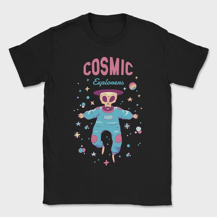 Cosmic Explorers, Tricou Barbati (Unisex)