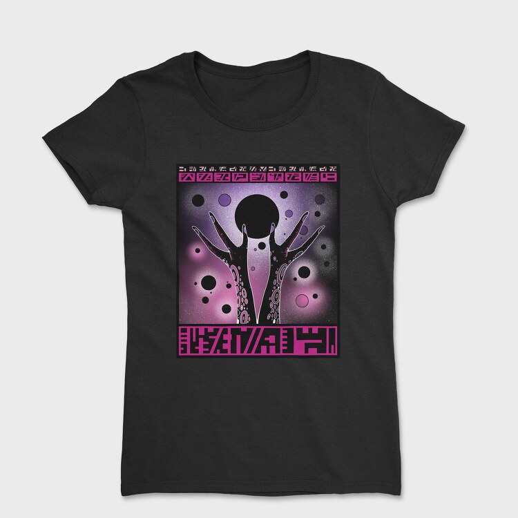 Cosmic Alien Hands With Planet Beings 08, Tricou Femei