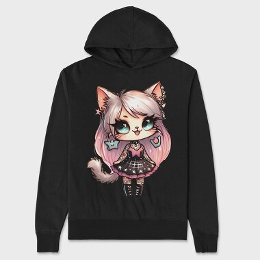 Rockstar Cat Club, Hanorac Oversize Barbati (Unisex)