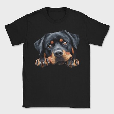 Rottweiler Lover Peeker, Tricou Barbati (Unisex)