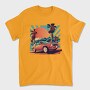 Classic Car Convertible With Scenic, Tricou Barbati (Unisex)