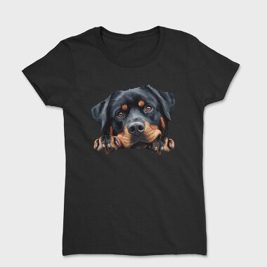 Rottweiler Lover Peeker, Tricou Femei