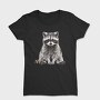 Raccoon Watercolor, Tricou Femei