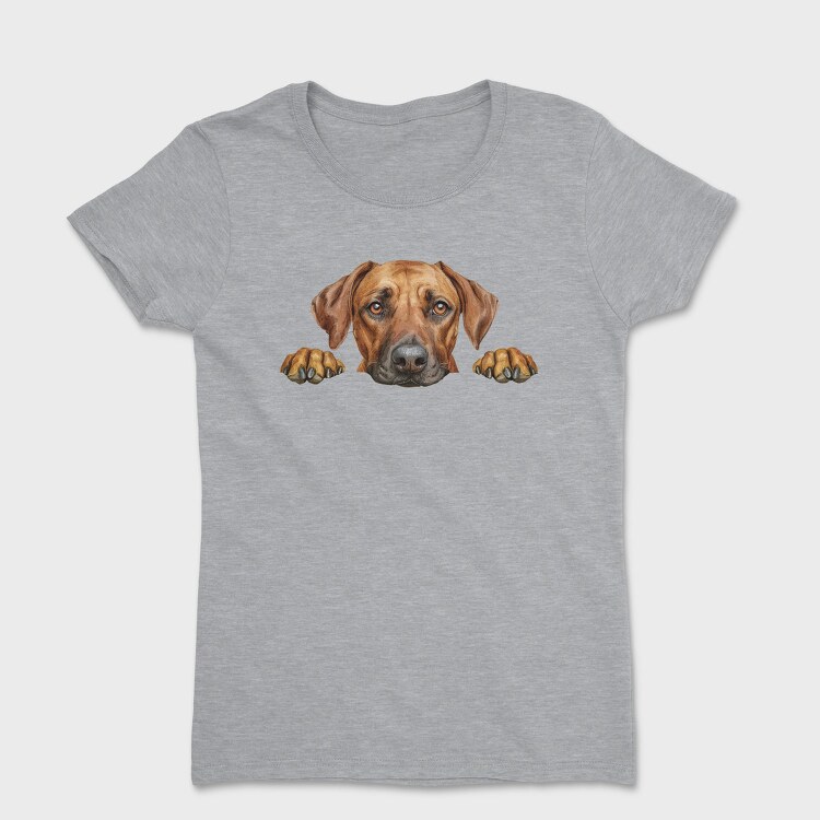Rhodesian Ridgeback Peek, Tricou Femei