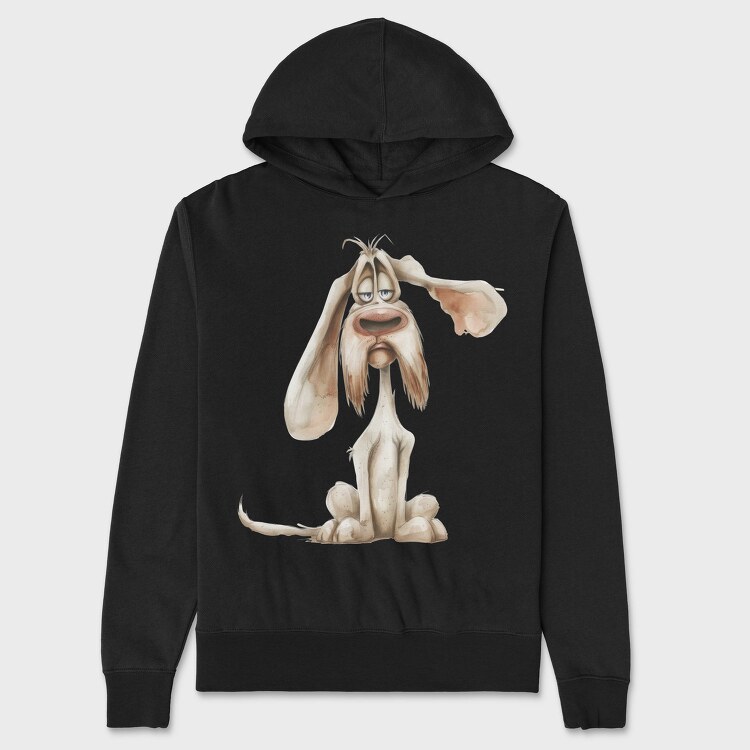 Sad Dog Eyebrows, Hanorac Oversize Barbati (Unisex)
